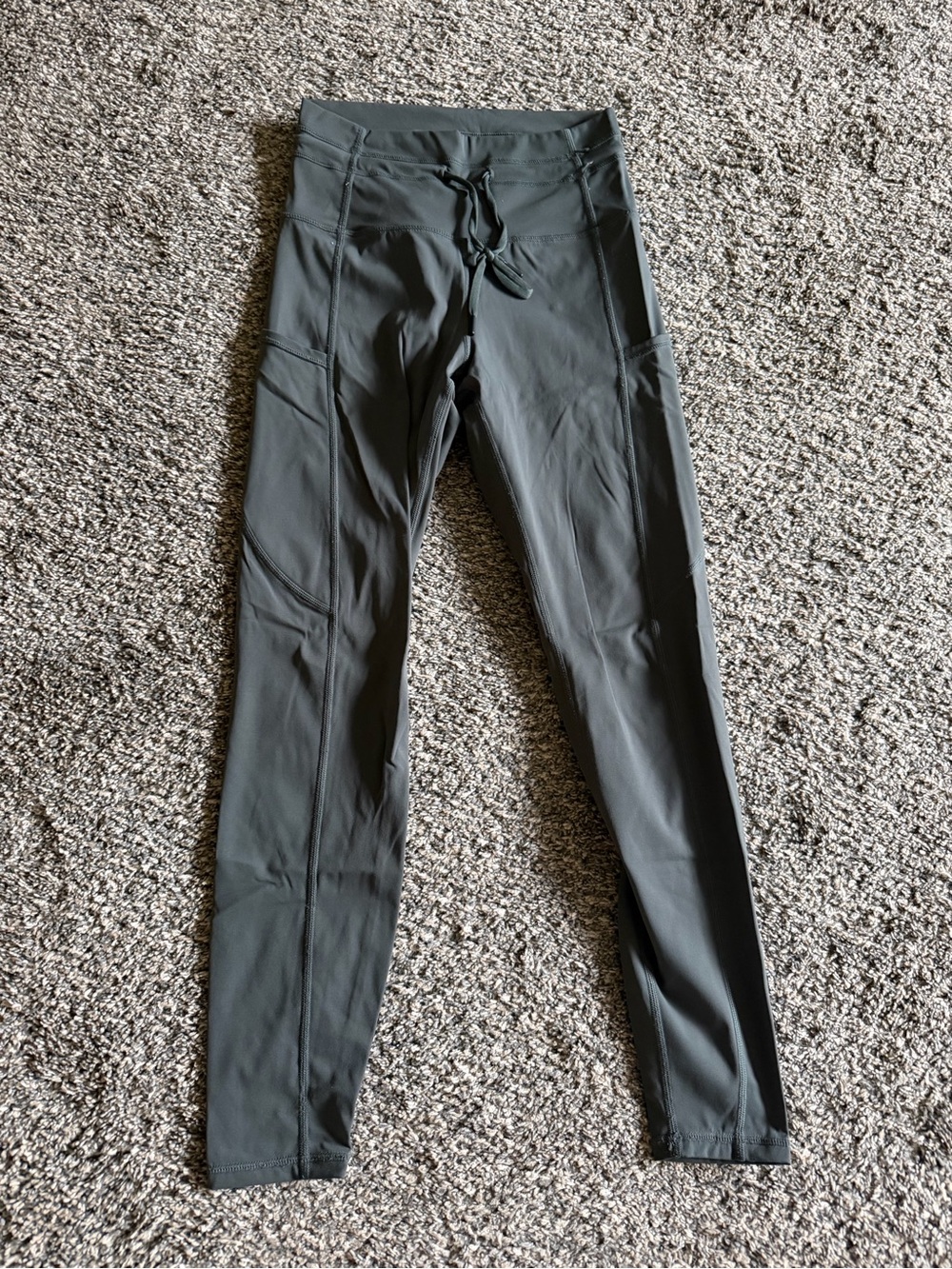 High-Waist Performance Leggings - Dark Green